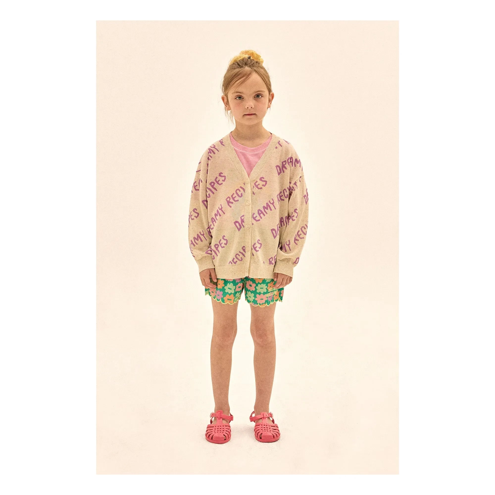 Jelly Mallow - Green Floral Seersucker Shorts