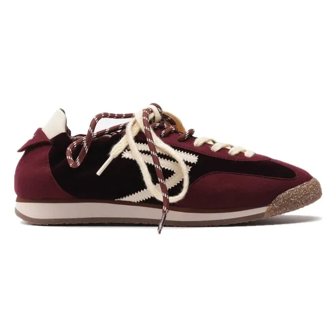 PURAAI - Panther Sneakers | Burgundy