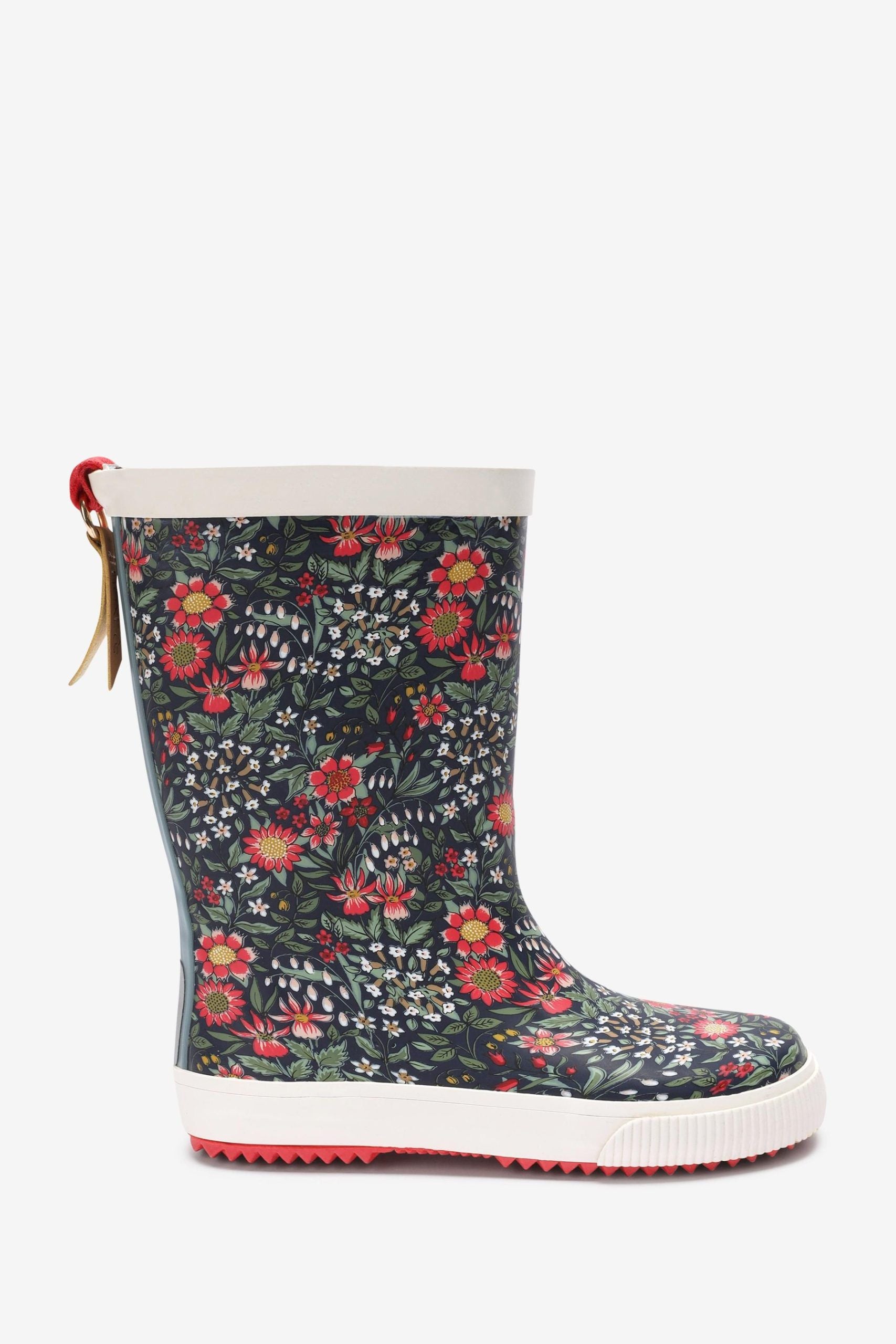 KidyLove - Çiçek Desenli Yumuşak Tabanlı Kadın Yağmur Çizmesi - 37-Dinossi