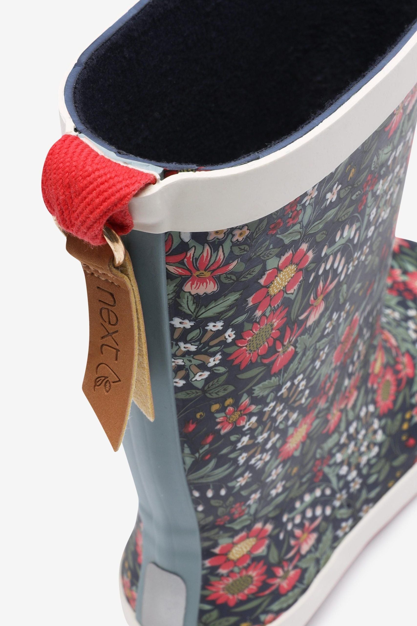 KidyLove - Çiçek Desenli Yumuşak Tabanlı Kadın Yağmur Çizmesi - 39-Dinossi