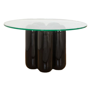 Cosin - Black glass-top coffee table
