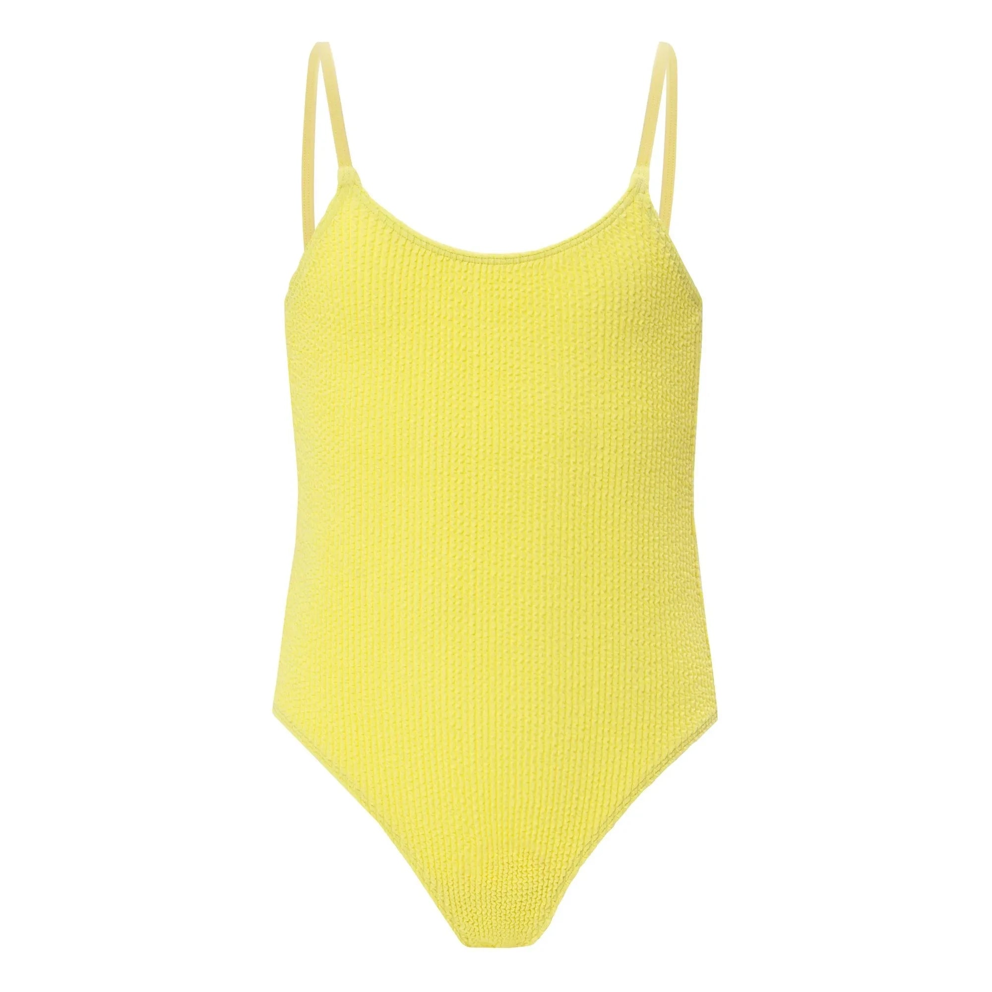 Sorbet Island – 1-teiliger Badeanzug Jade | Gelb