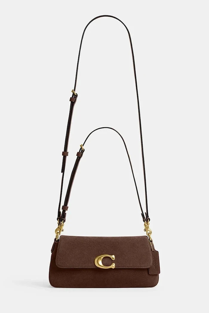 Coach kadın crossbody süet Suade Jet Shoulder Bag