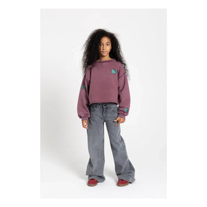 Finger in the nose - Jean Large April | Denim gri