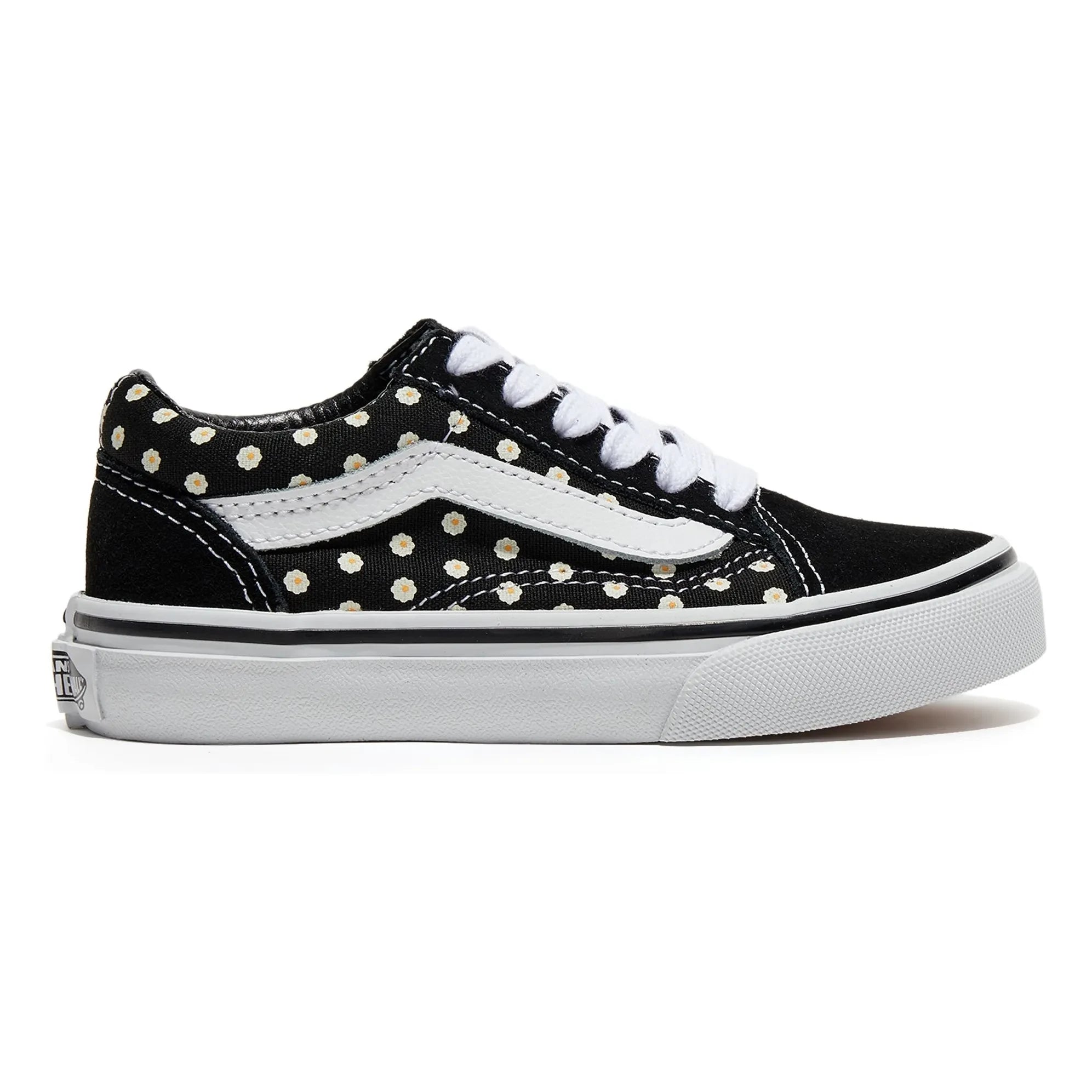 Vans - Old Skool Floral Pattern Lace-Up Sneakers | Black
