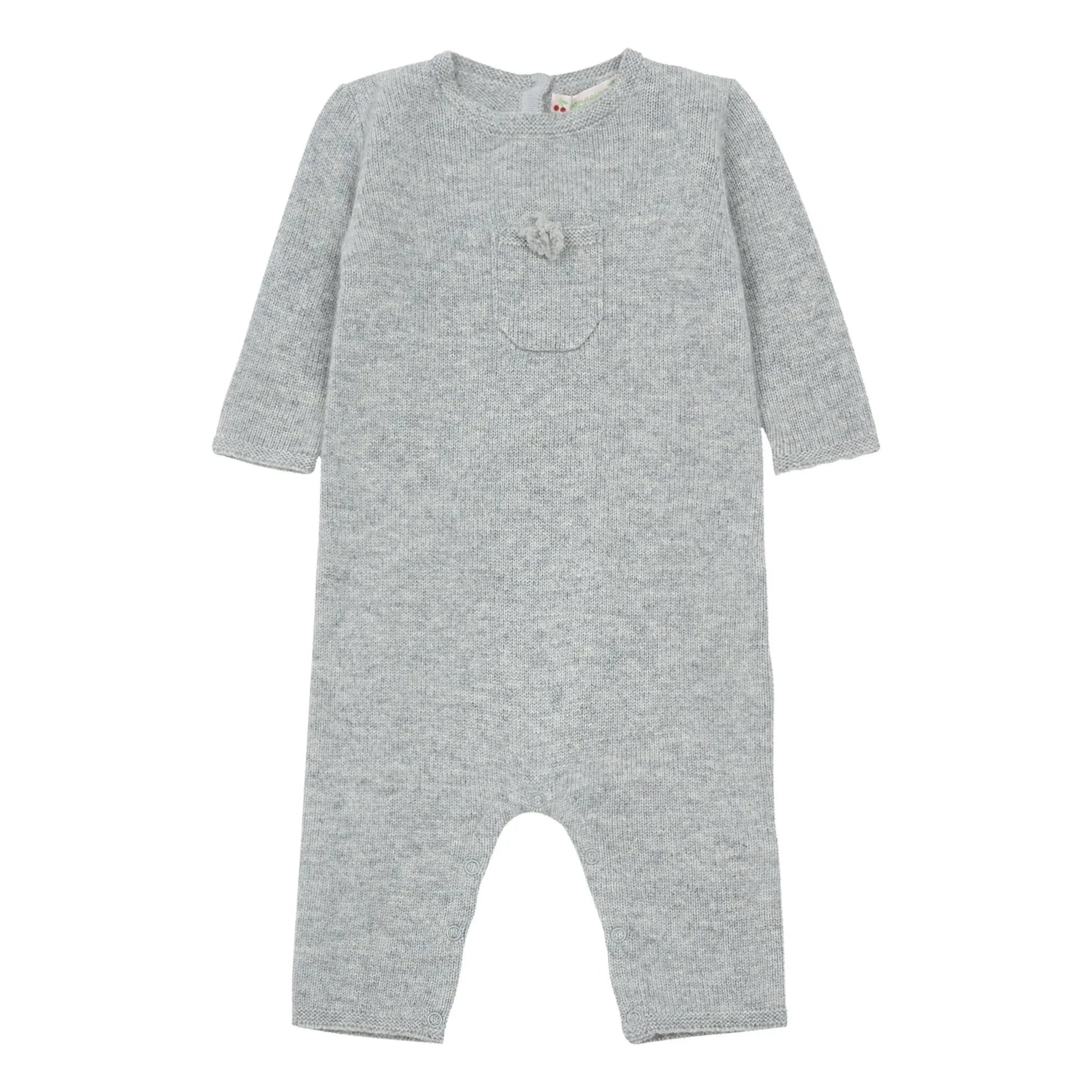 Bonpoint - Cashmere romper | Gray melange
