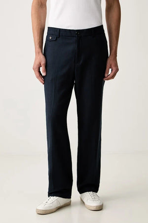 Scotch & Soda erkek pantolon, keten ilaveli