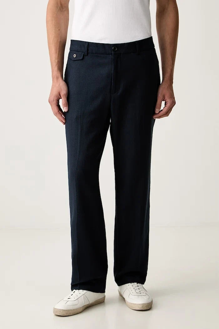 Scotch & Soda erkek pantolon, keten ilaveli