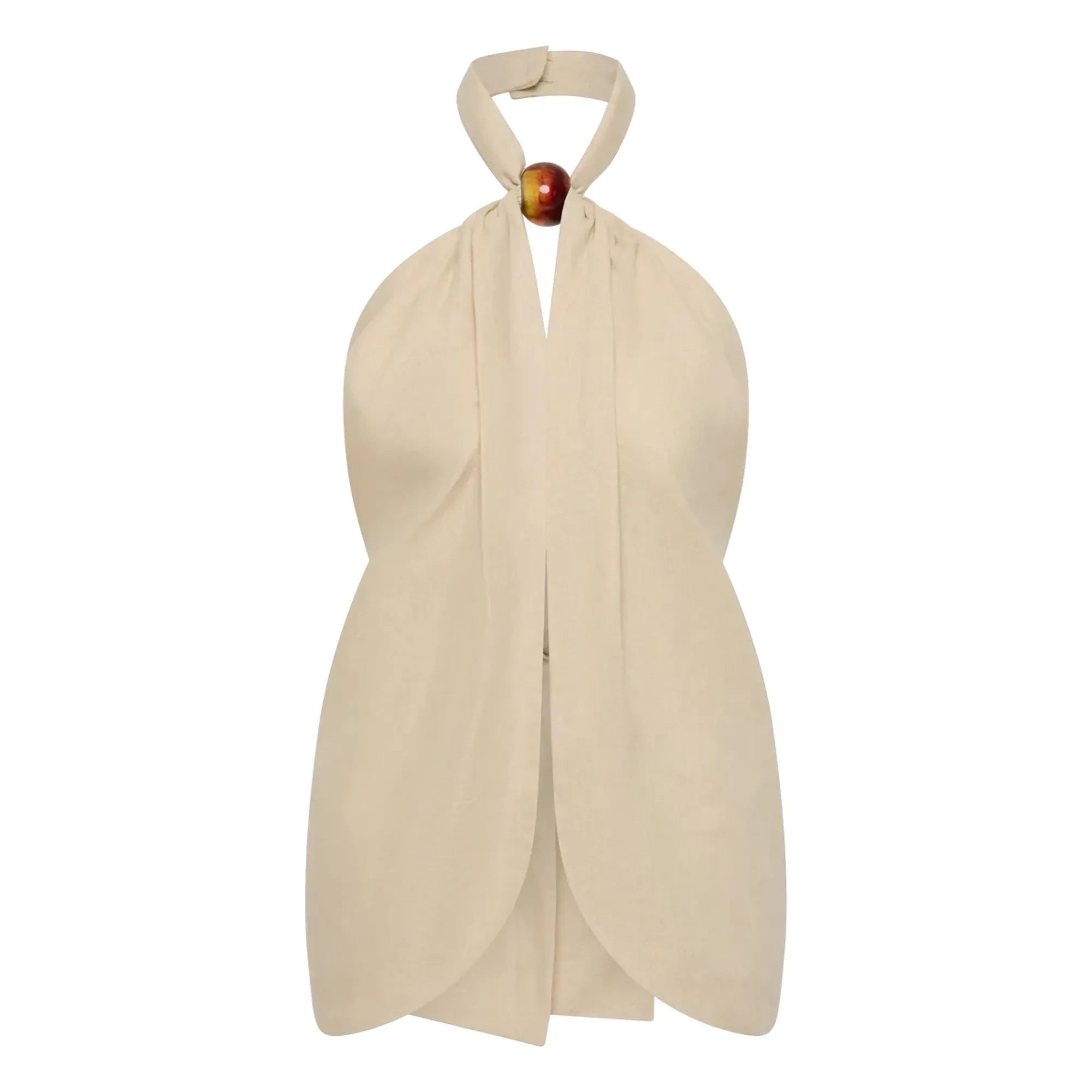 Faithfull the Brand - Biba Linen Top | Panna Cotta