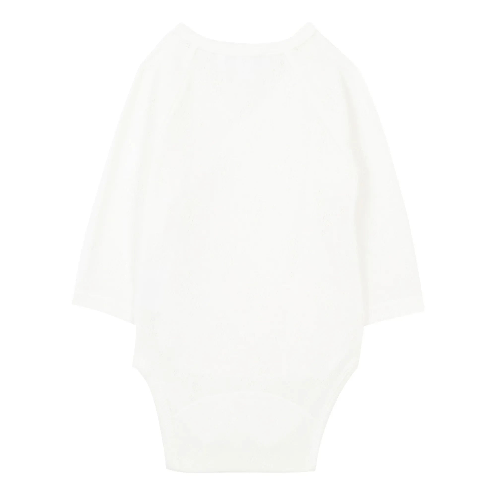 Tartine et Chocolat - Organic Cotton Cross-Over Pointelle Baby Body | Ecru