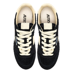 Autry - Windspin Low İki Renkli Süet ve Deri Sneaker | Siyah