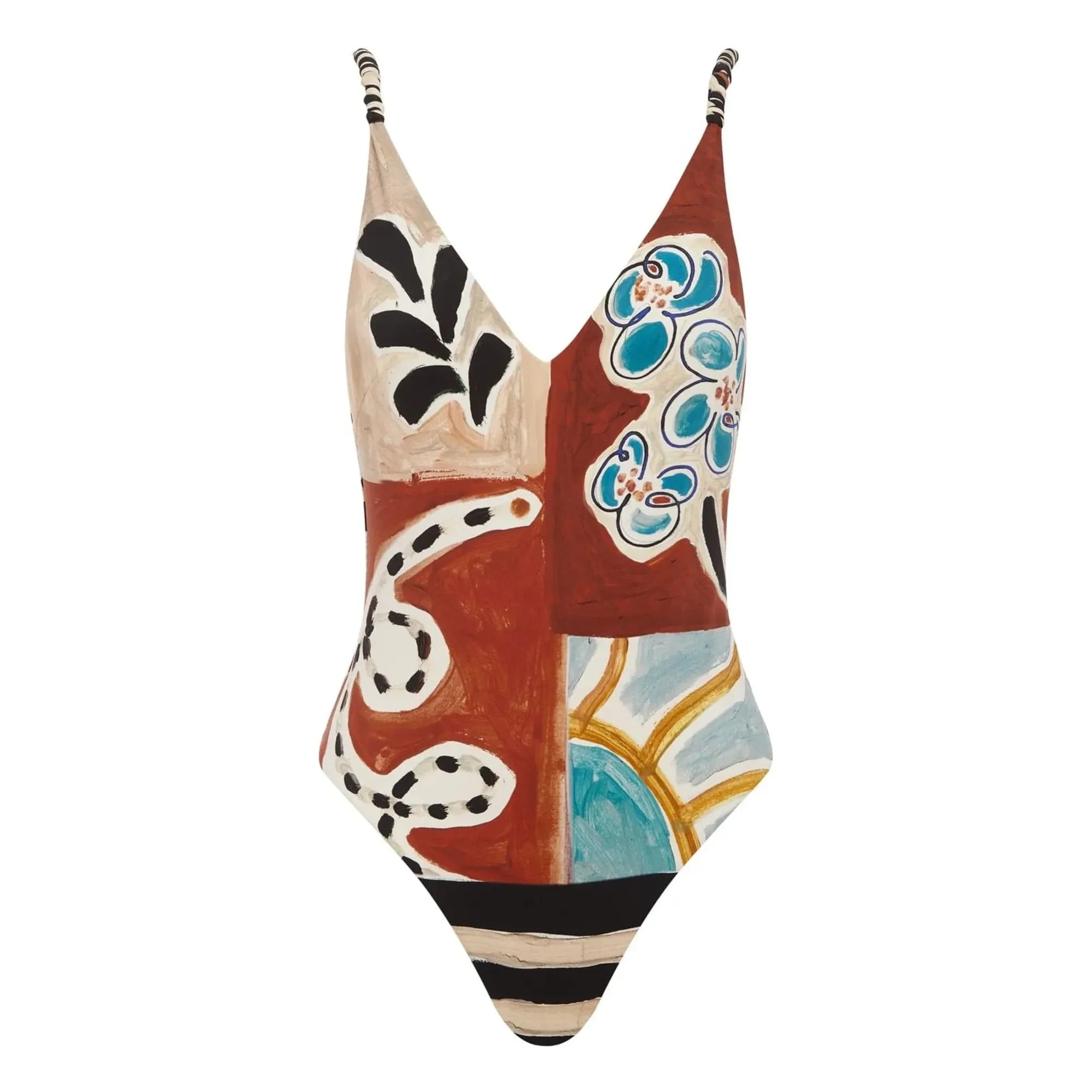 Alémais – Michelle Geri Cyceltes Faser Einteiliger Jersey | Rost