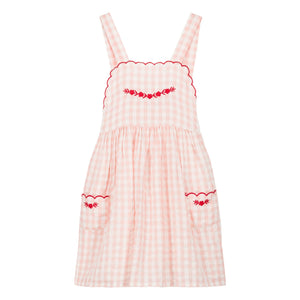 Louis Louise - Marushka Vichy Elbise | Açık Pembe