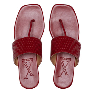 Lachoix - Margot Ledersandalen | Rot