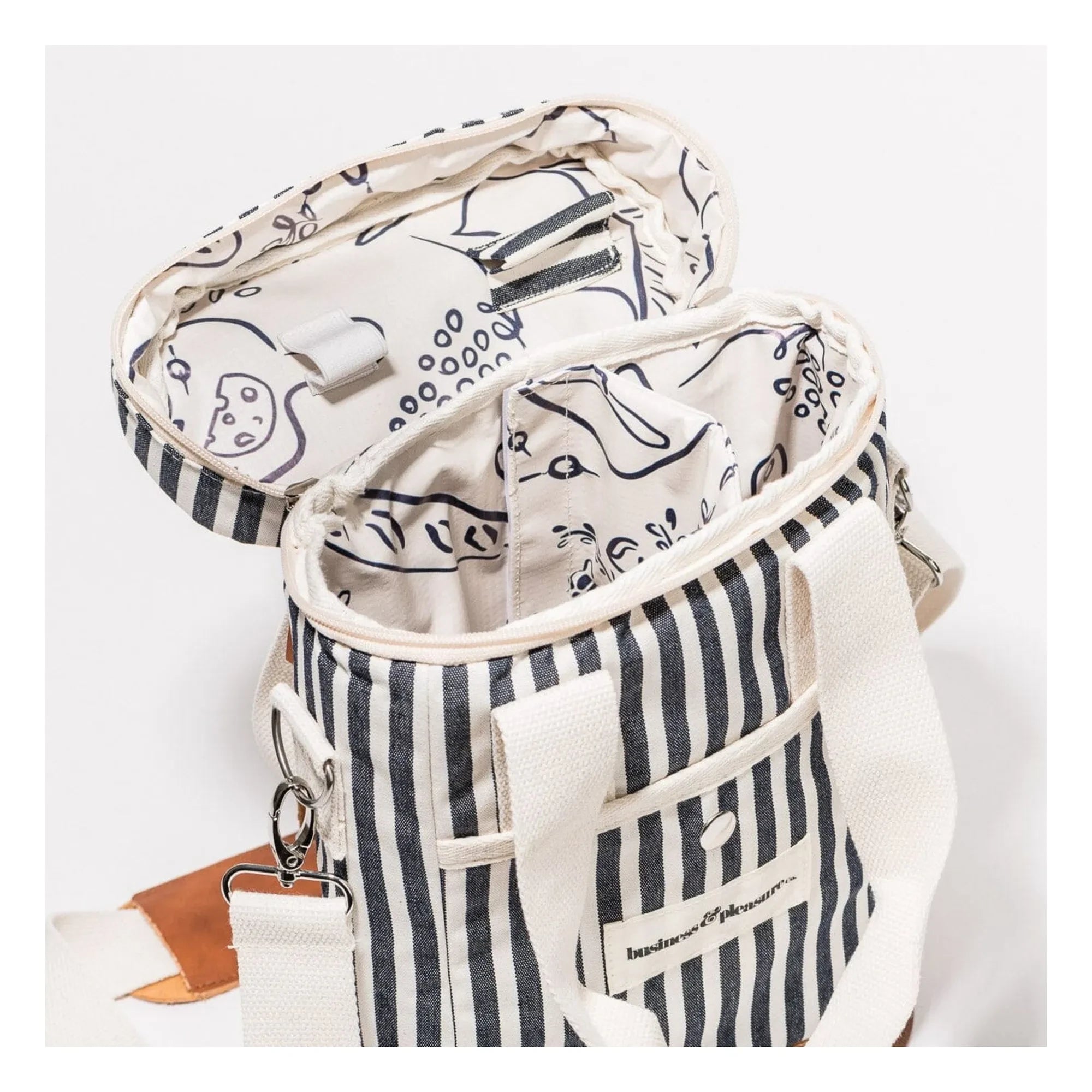 Business & Pleasure Co. - Navy blue soğutucu tote çanta