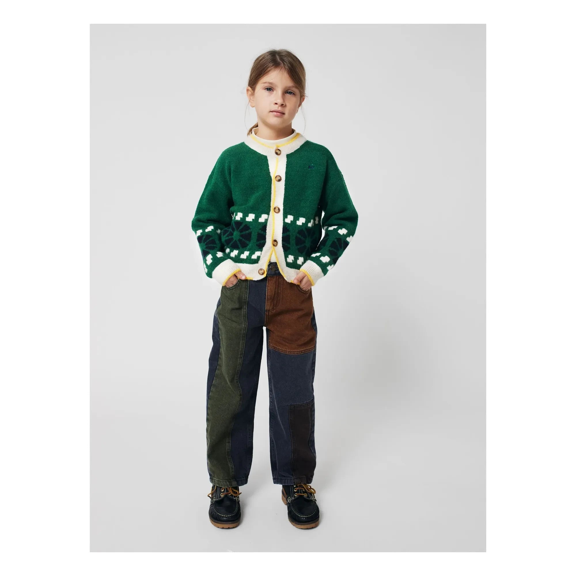 Bobo Choses - Organik pamuklu yoke jean | Gri