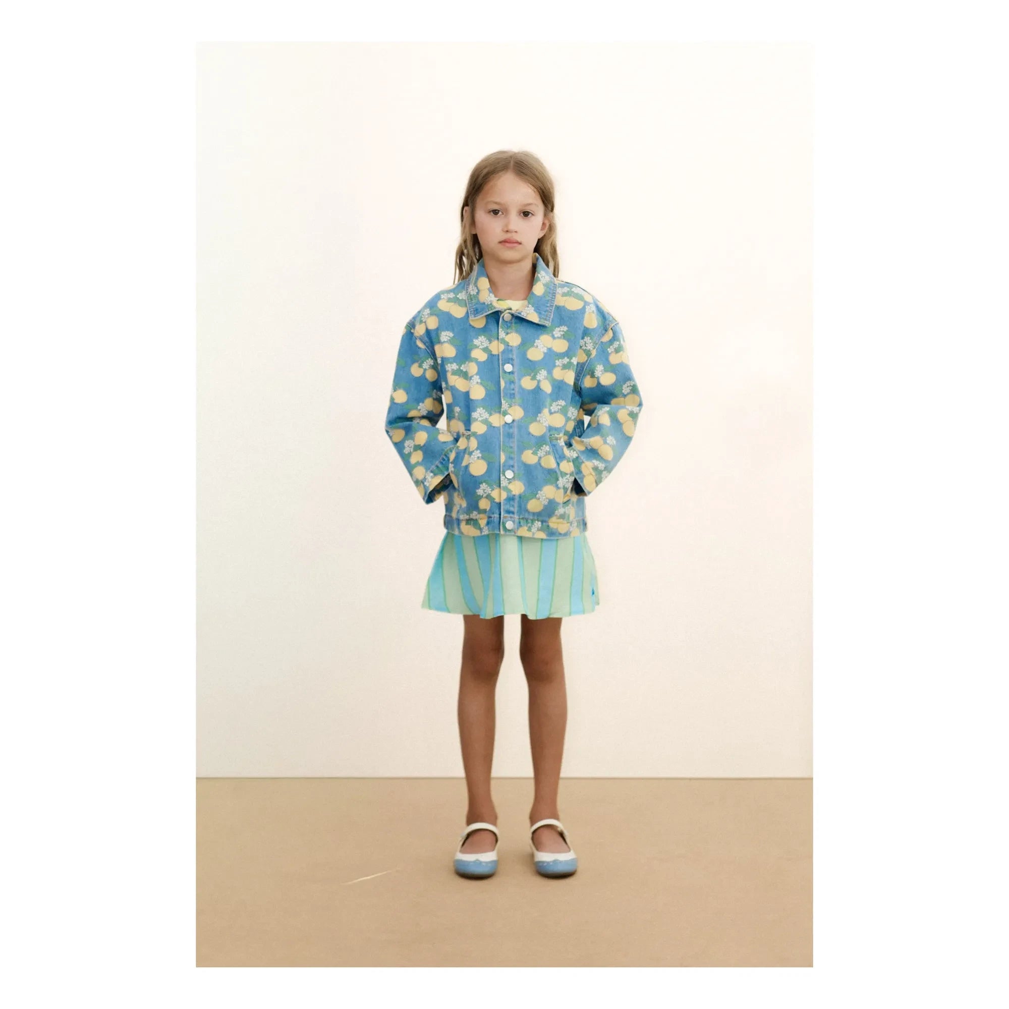 Tinycottons - Orange Denim Jacket | Blue