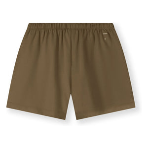Gray Label - Organic Cotton Button Shorts | Khaki Brown