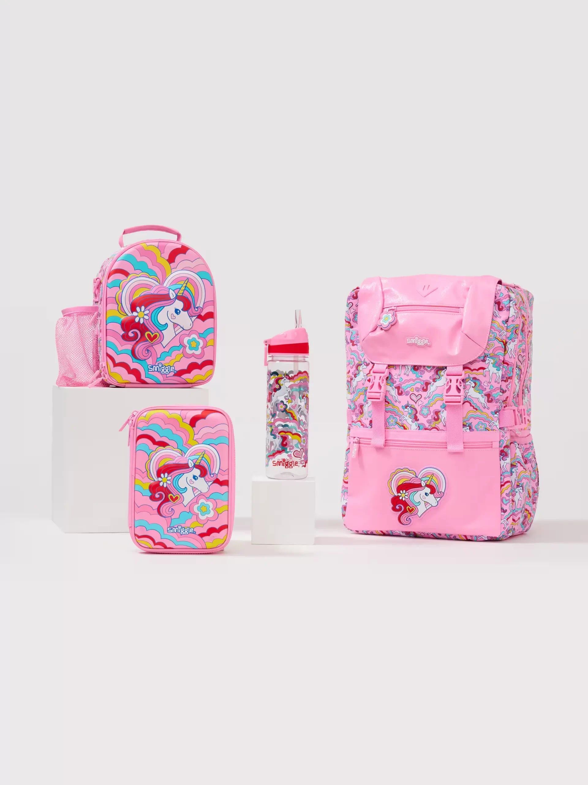 Smiggle - Wild Side 4'lü Okul Çanta Seti-Dinossi