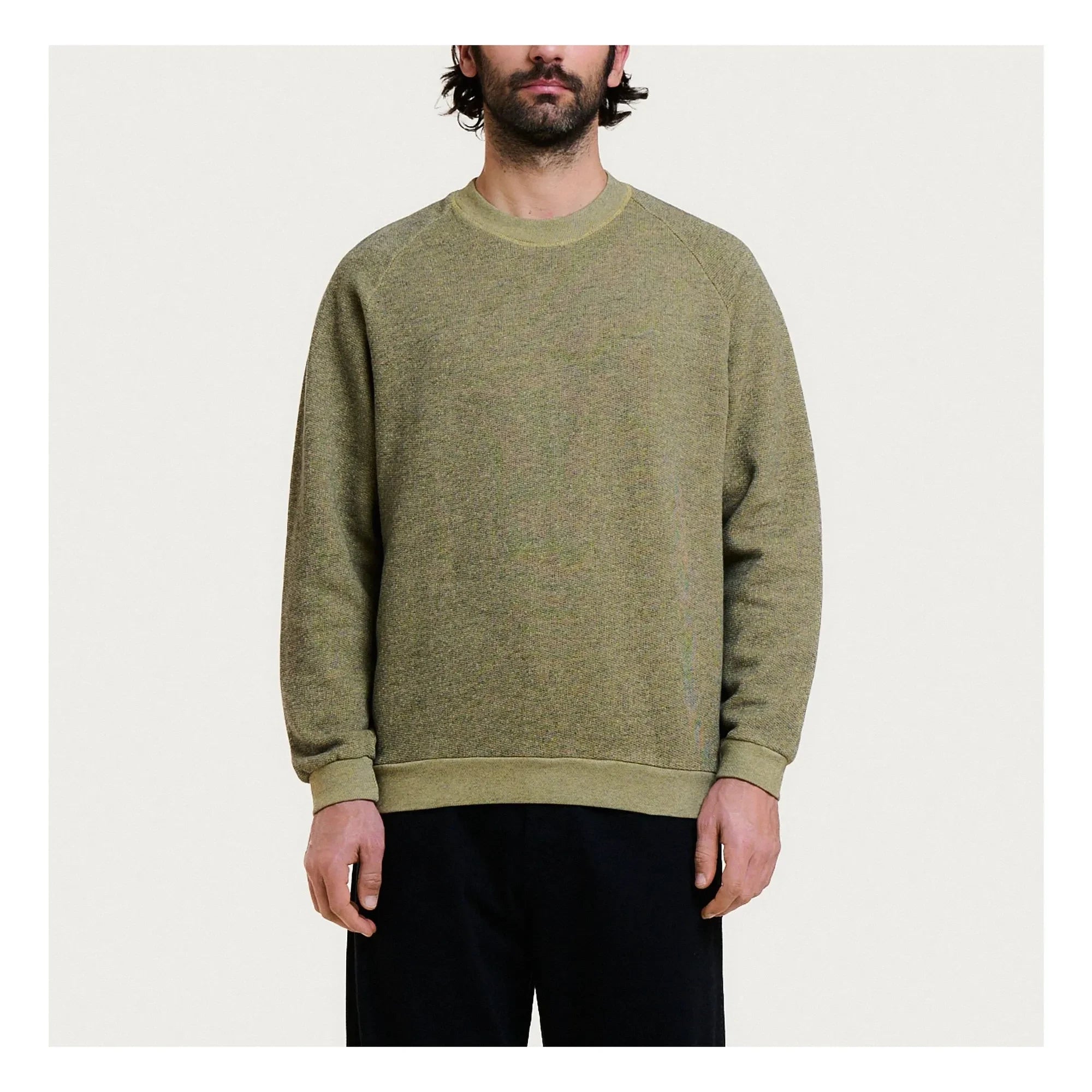 Homecore - Terry-Sweatshirt | Beige - Grün