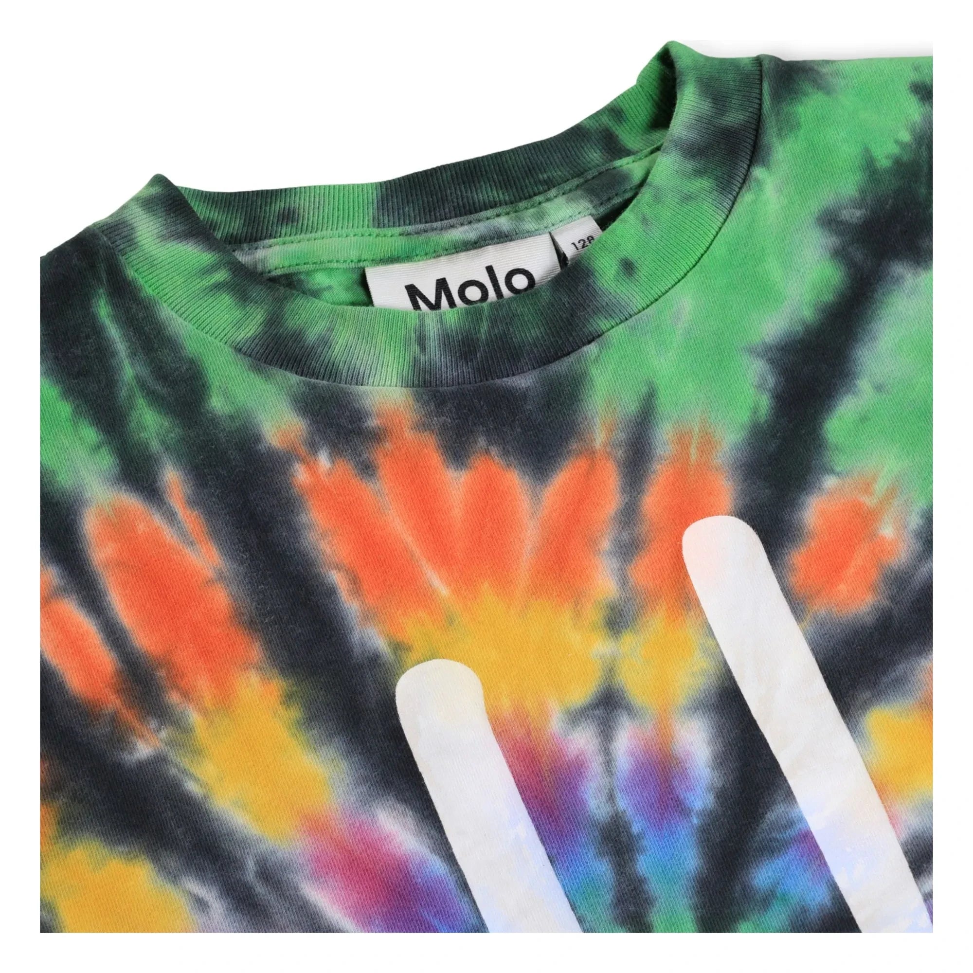 Molo - Roxo Smile Tie-dye Organic Cotton T-shirt | Green