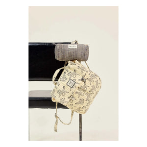 Apaches - Opal Carreaux pencil case | Black
