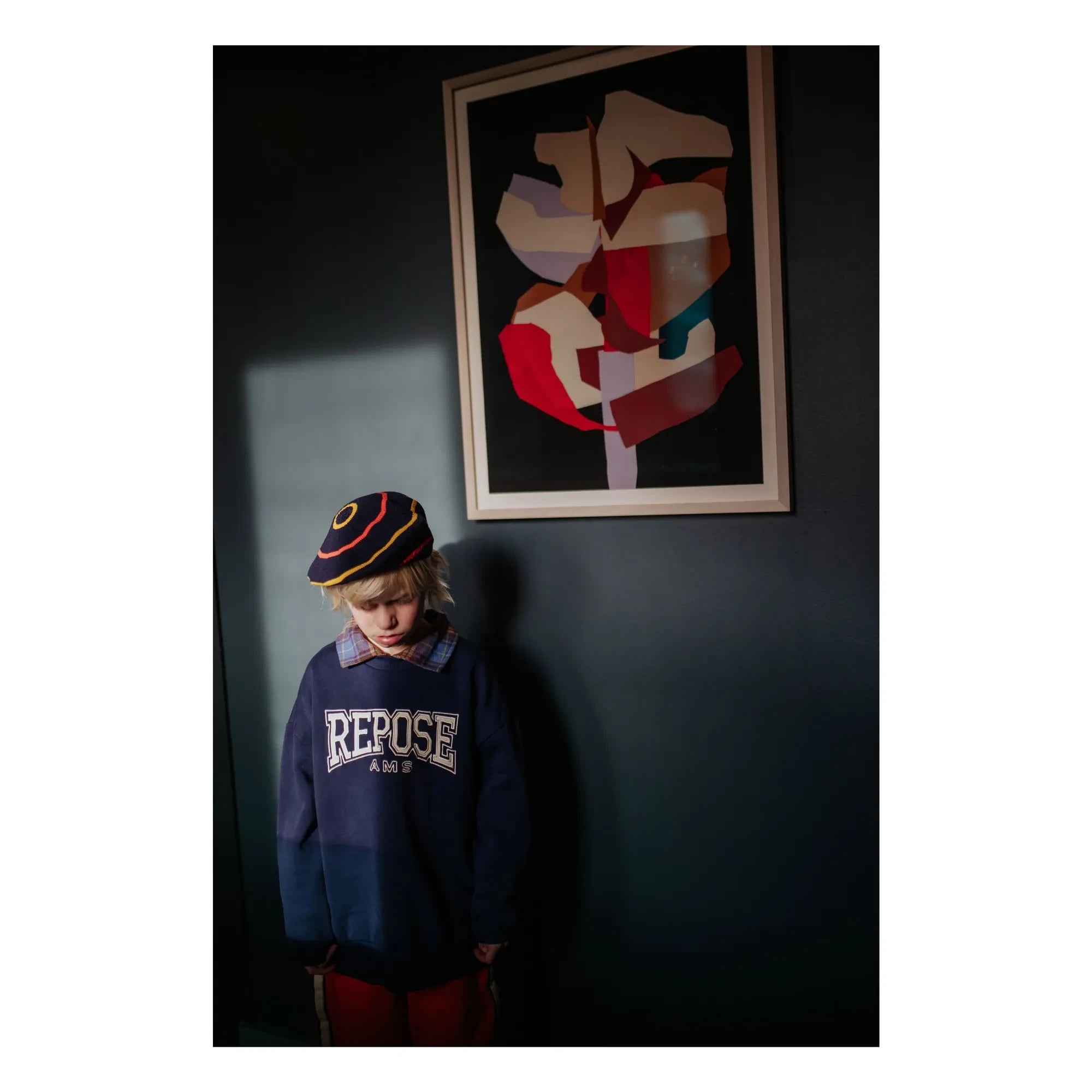 Repose AMS - Cozydrop REPOSE AMS Bio-Baumwoll-Sweatshirt | Marine