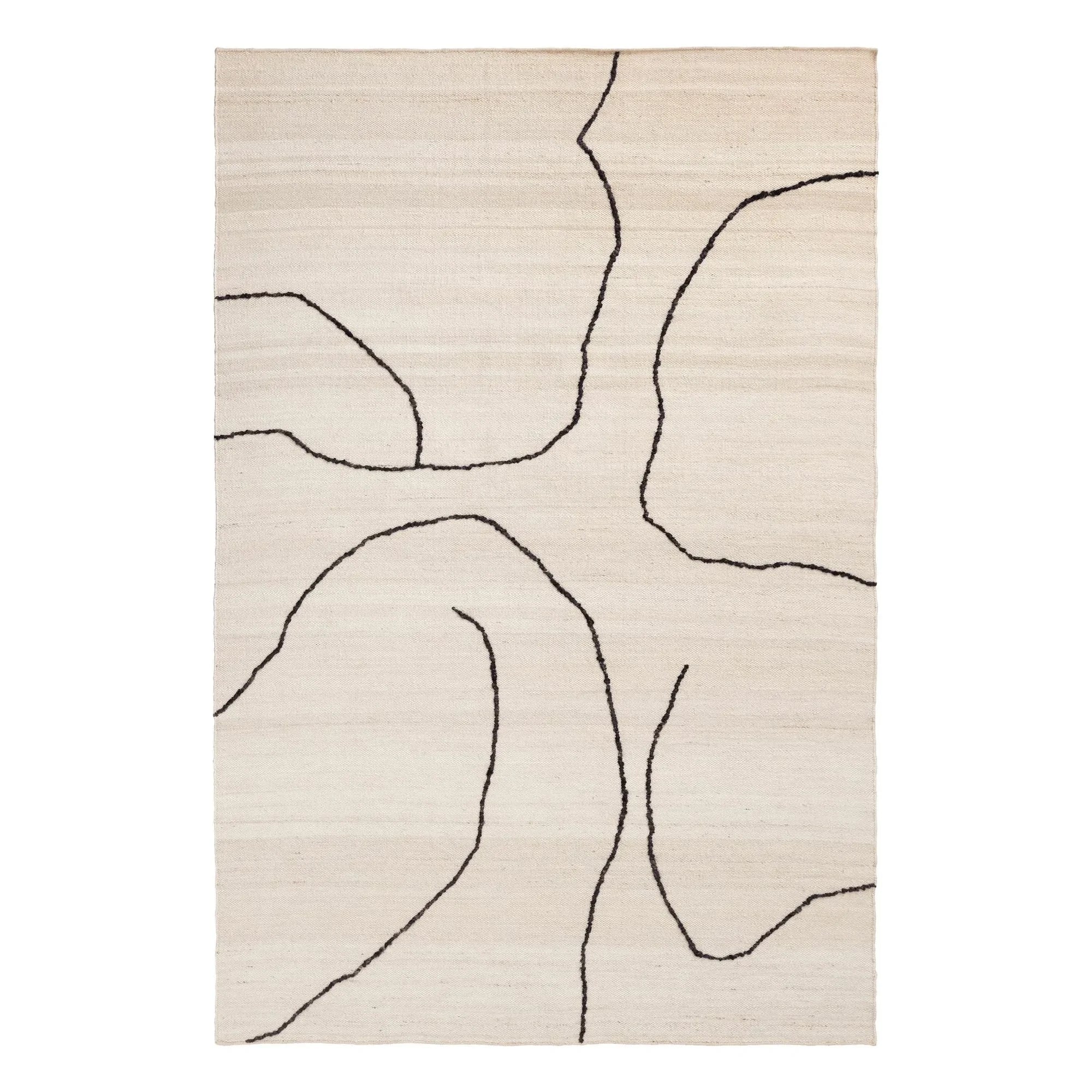 Ferm Living - Gesso hasır halı | Krem