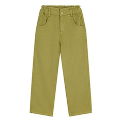 Petit Bateau - Kağıt Bel Twill Pantolon | Zeytin