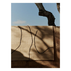 Ferm Living - Gesso hasır halı | Krem