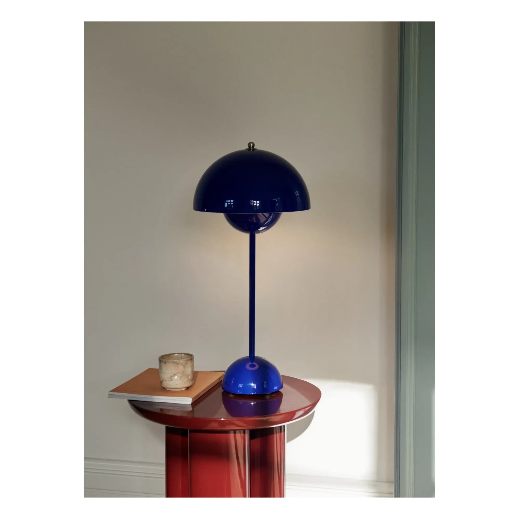 & Tradition - VP3 Flowerpot Masa Lambası - Verner Panton, 1969 | Mavi