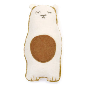 Muskhane - Pasu Grizzly Felt Cushion | Ecru