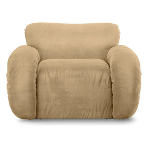 HKliving - Arc Velvet Lounge Chair | Cream