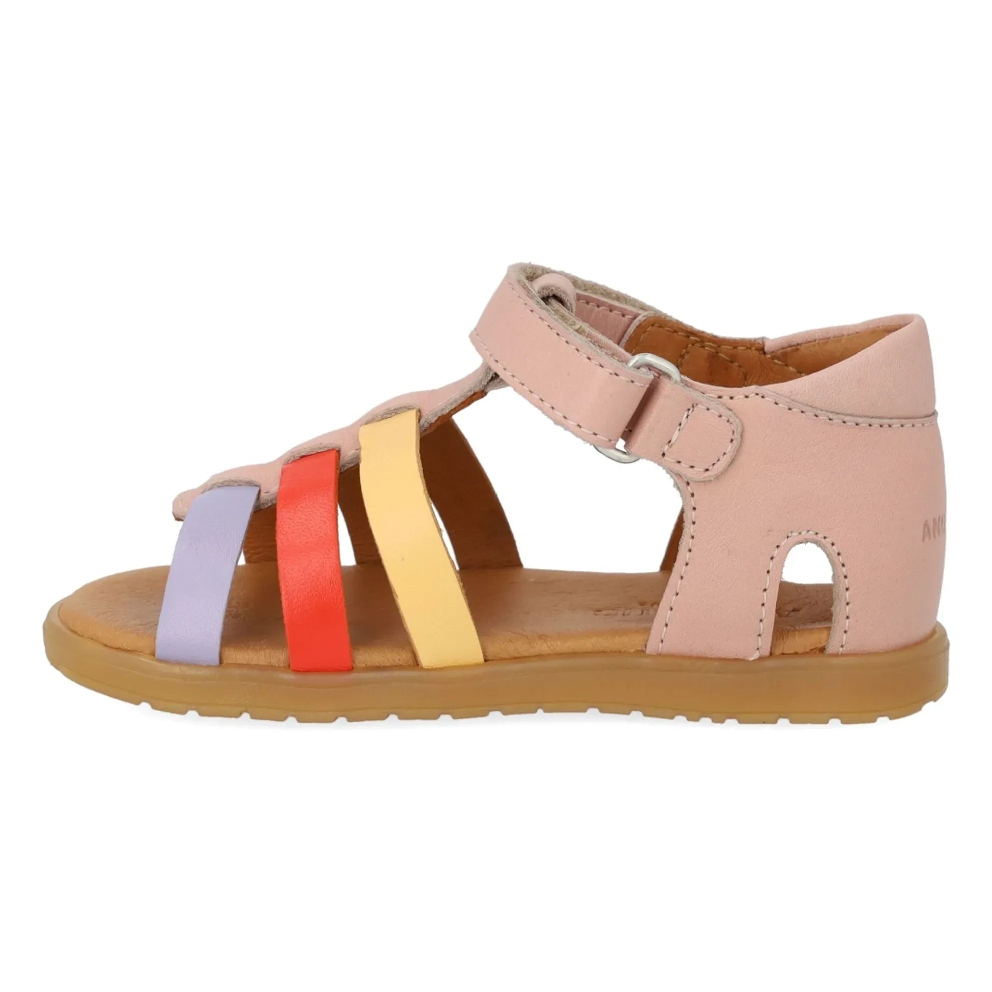 Angulus – Farbblock-Sandalen | Hellrosa