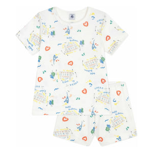 Petit Bateau - Opera Şort Pijama | Beyaz