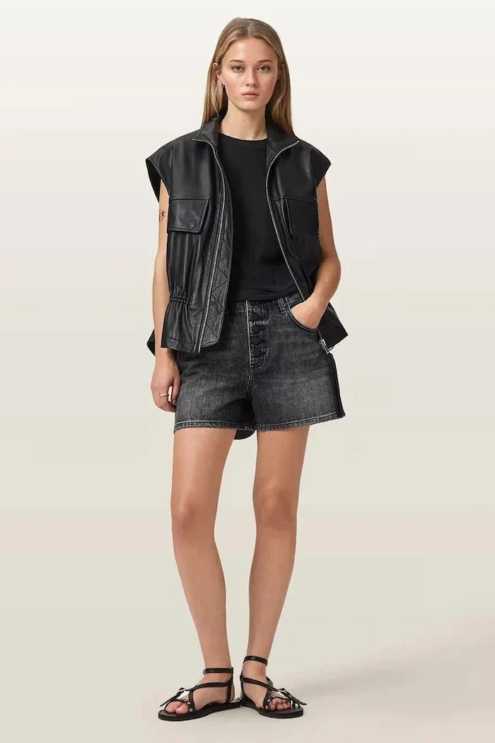 AllSaints kadın denim şort TAY
