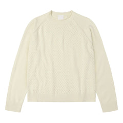 FUB - Pointelle sweatshirt | Ekru