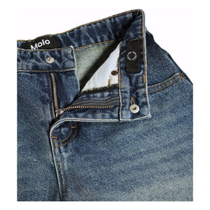 Molo - Alphie Denim Organik Pamuk Bermuda Şort | Mavi