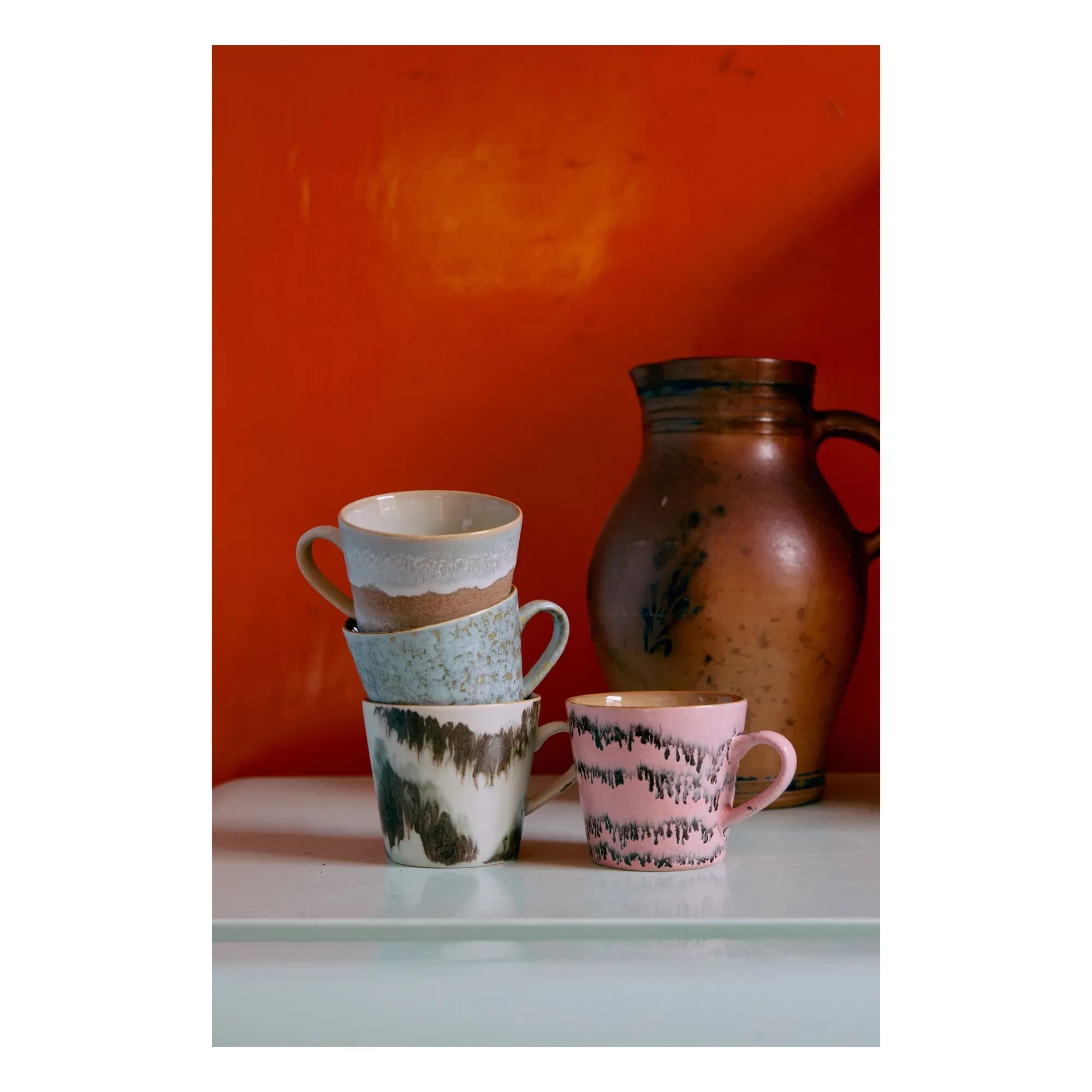 HKliving - Dada Cappuccino Fincanları - 4'lü Set