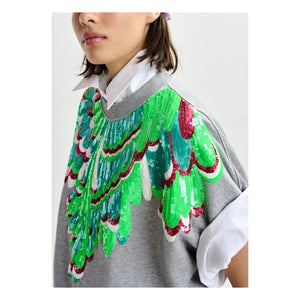 Essentiel Antwerp - Sweat Jolies Nakışlar | Yeşil