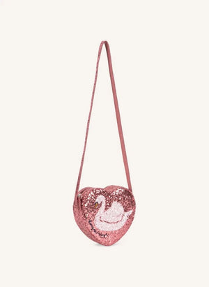 Konges Sløjd - Pailletten-Schwan-Tasche | Rosa