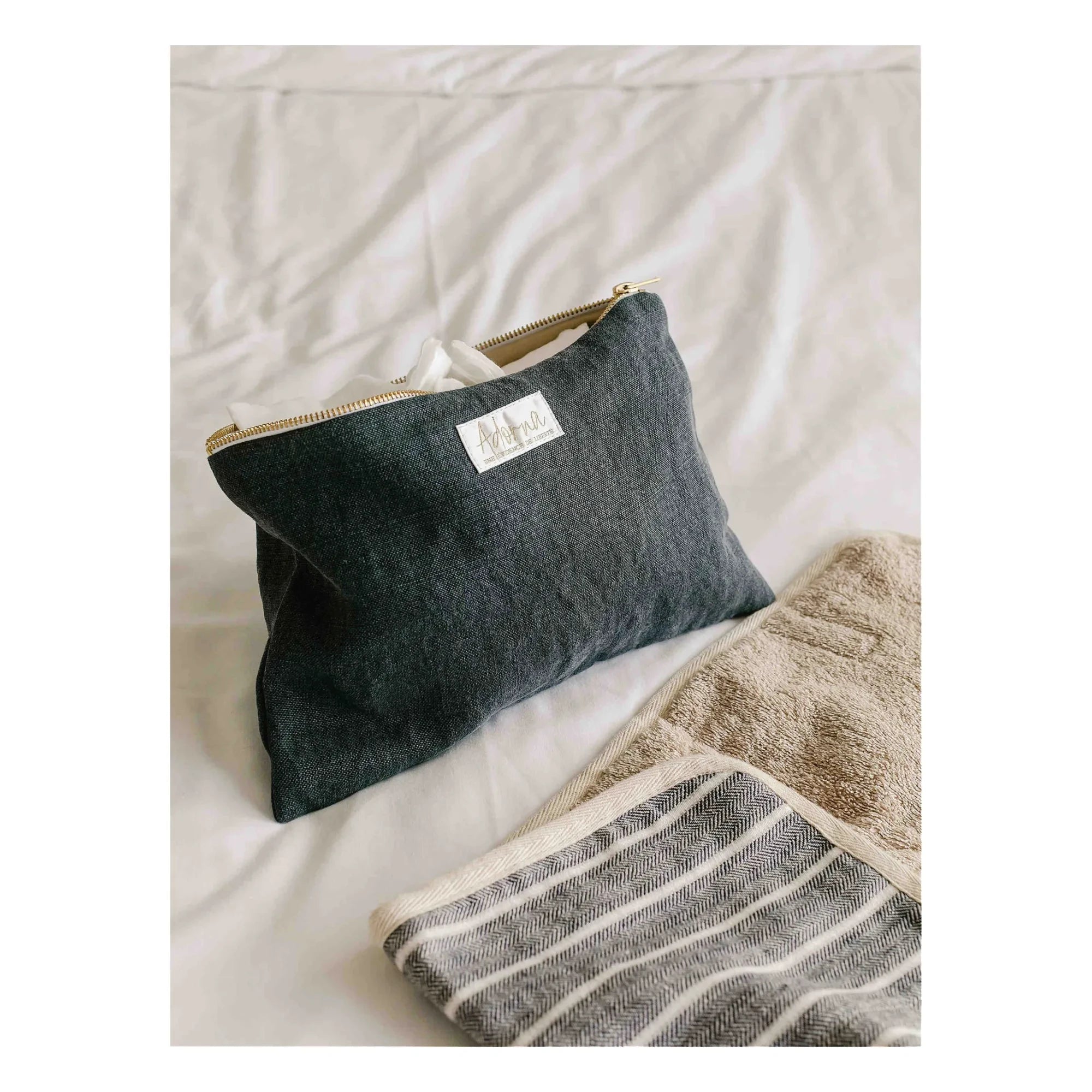 Adorna - Leinensäckchen | Marineblau