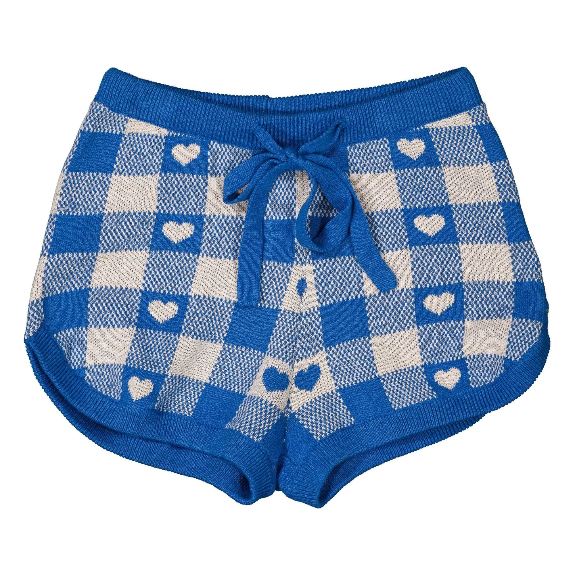 Louis Louise - Iris karierte Shorts | Royalblau