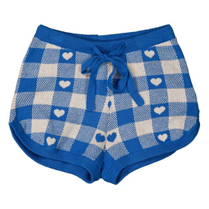 Louis Louise - Iris plaid shorts | Royal blue