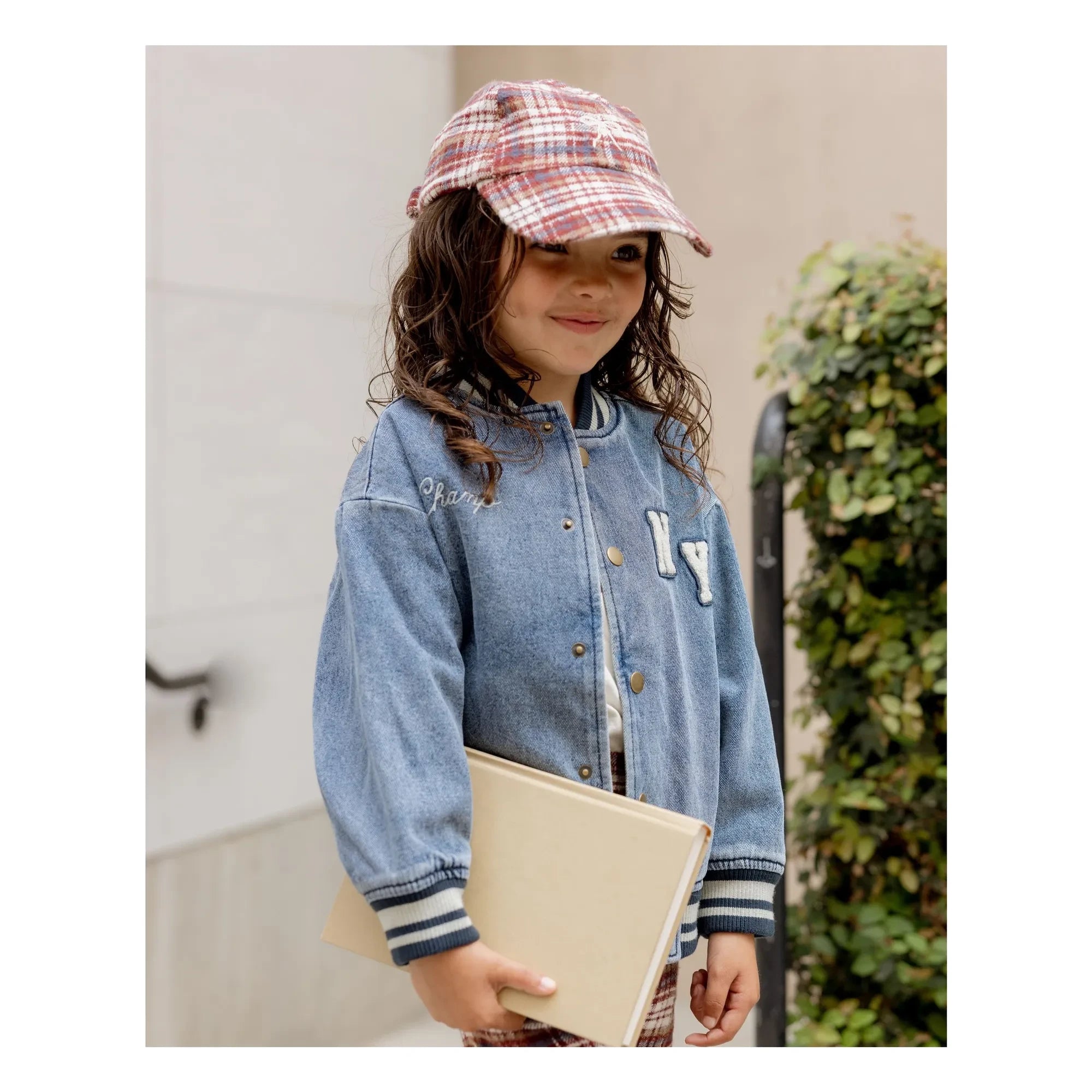 Rylee + Cru - Bomber Varsity Mini | Denim