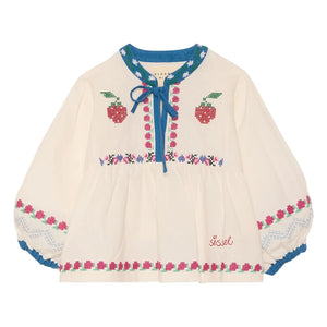 SISSEL EDELBO - Bluse Falka Bio-Baumwolle - Kinderkollektion | Ecru