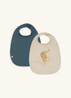Konges Sløjd - Tiger Bibs - 2-piece Set | Green