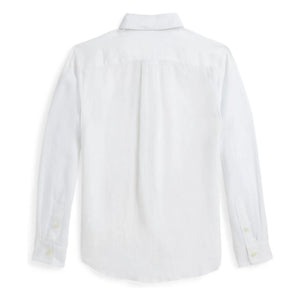 Ralph Lauren - Linen Sport Logo Gömlek | Beyaz