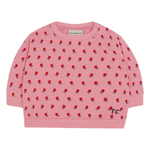 The Campamento - Floral Baby Sweatshirt | Pink