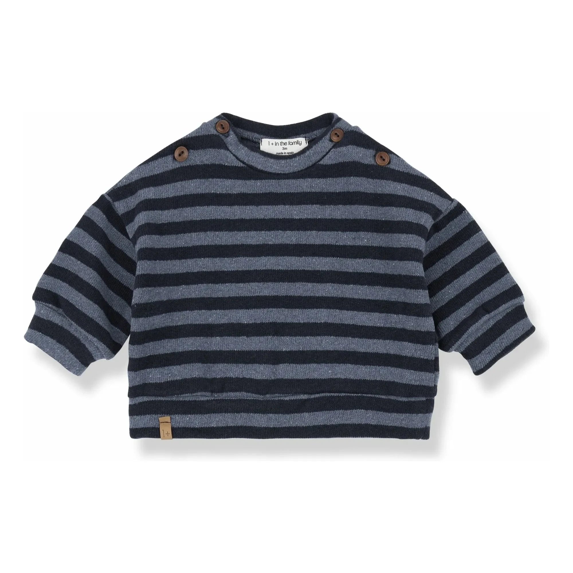 1+ in the family - Dirk sweatshirt | Gri mavi